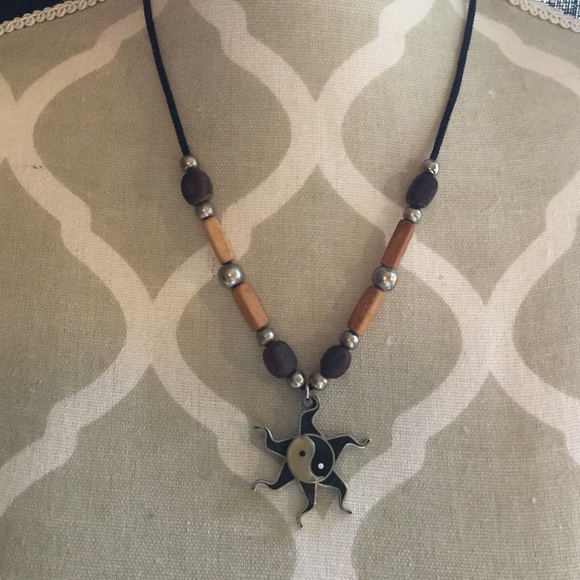 Yin/Yang Beaded Necklace - Picture 2 of 3